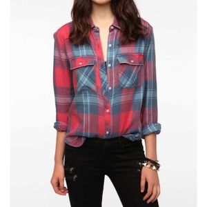 Urban Outfitters byCORPUS Burnout Flannel